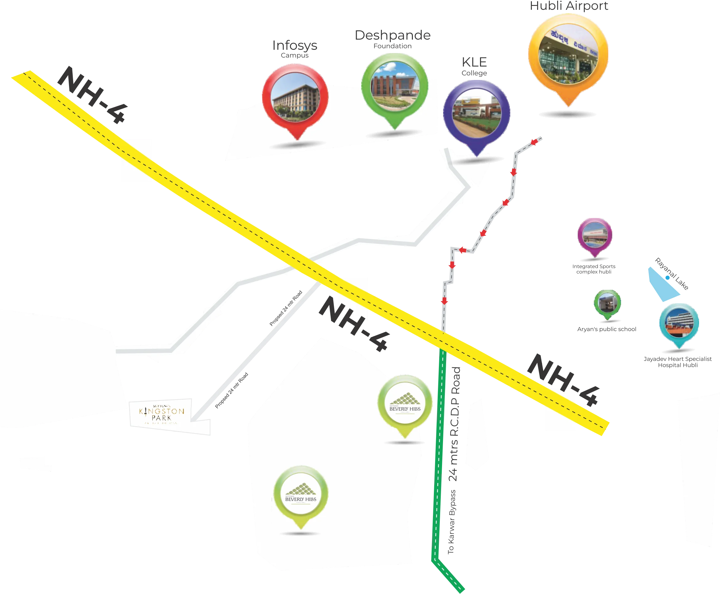 Location map for SKYTOWN BEVERLY HILLS