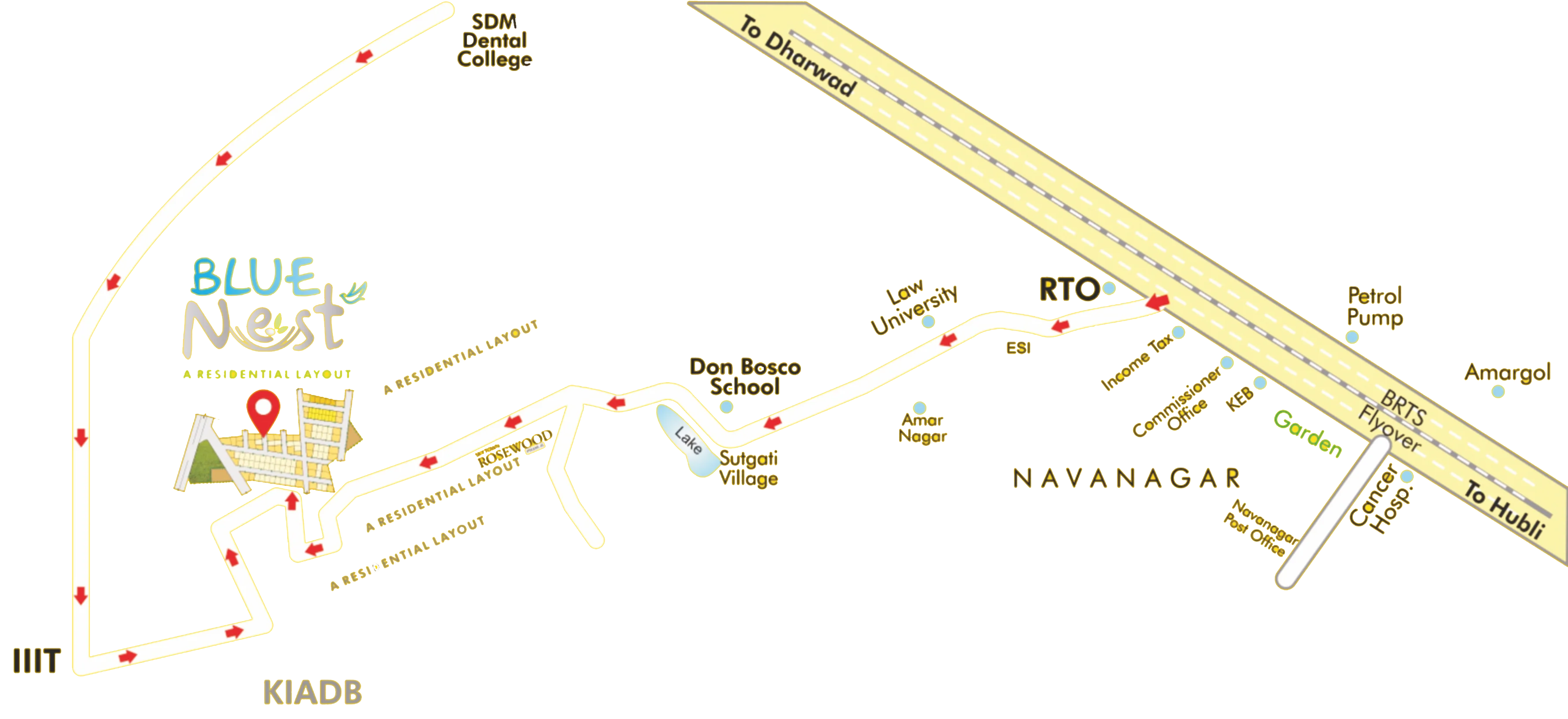Location map for SKYTOWN BLUE NEST