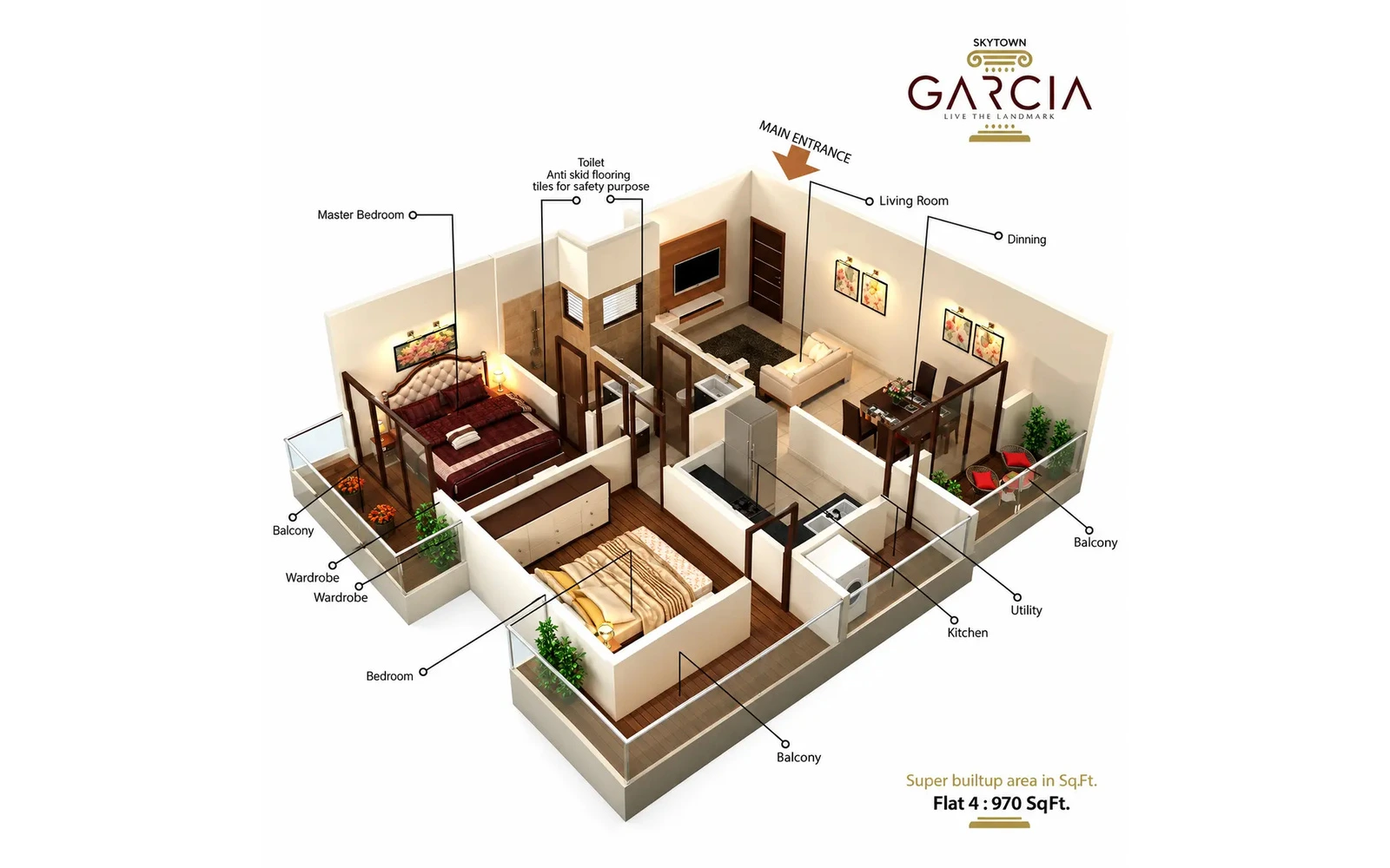 SKYTOWN GARCIA Floor Plan 3