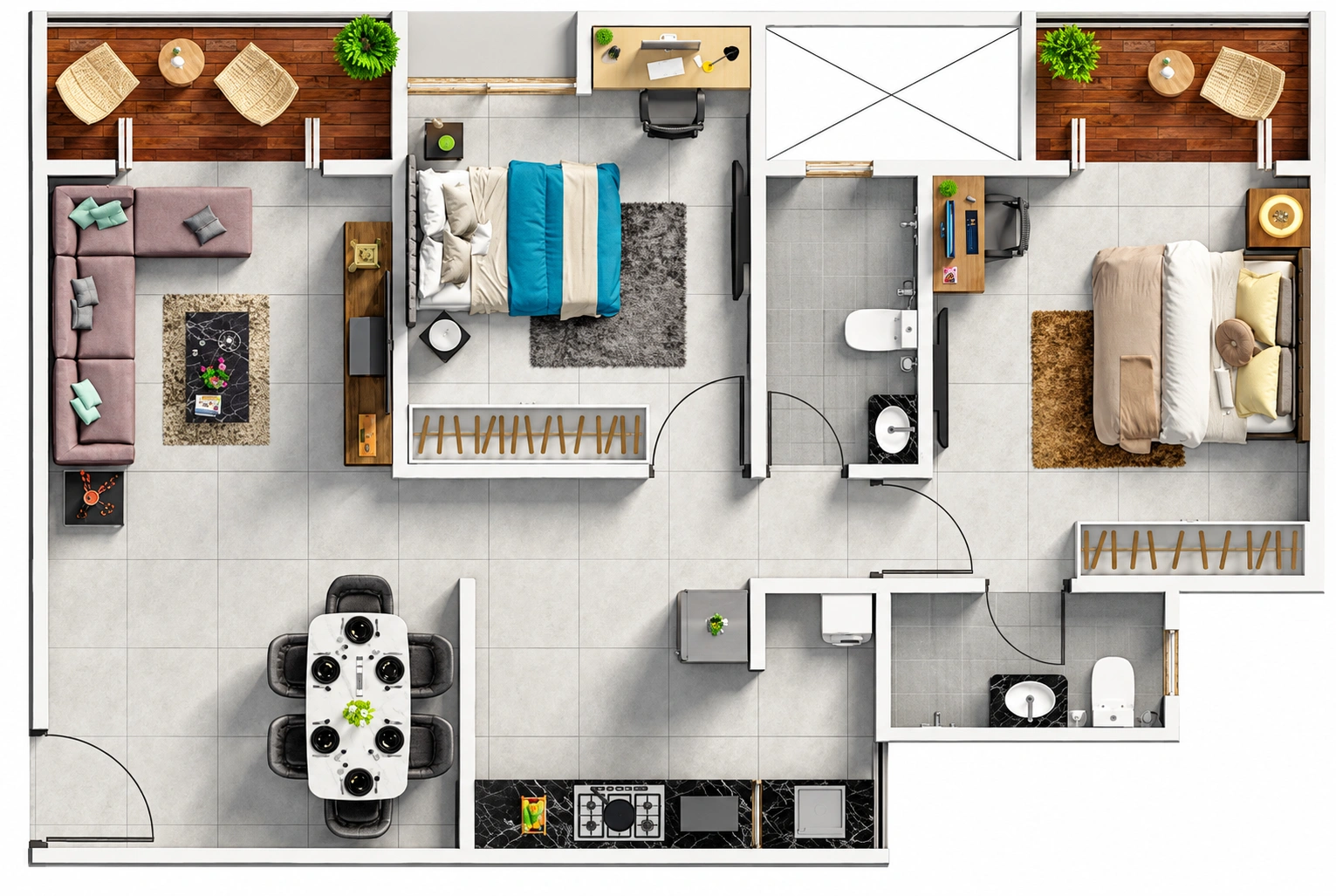 SKYTOWN WOODS Floor Plan 2