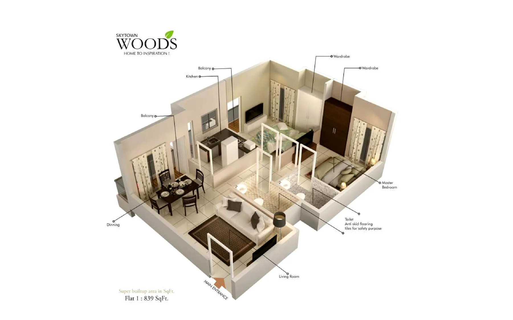 SKYTOWN WOODS Floor Plan 3